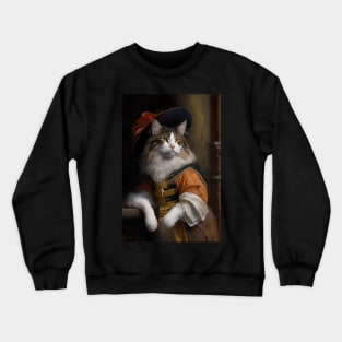 Maine Coon Classic Cat Portrait Crewneck Sweatshirt